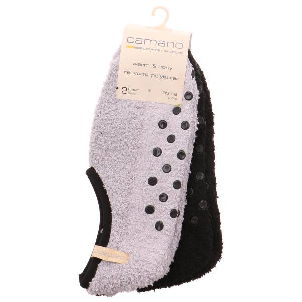 Bild 1 - CAMANO Antirutsch-Socken Schwarz Textil