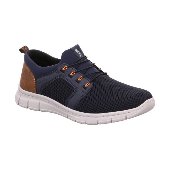 Bild 1 - RIEKER Halbschuhe Sneaker Blau Lederimitat