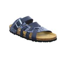 BIOLife Bio-Fussbett Blau Lederimitat mit Lederfussbett
