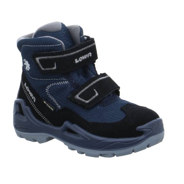 Bild 1 - LOWA Kleinkinder-Snowboot Membran Dunkelblau Synthetik Winterstiefel Mädchen