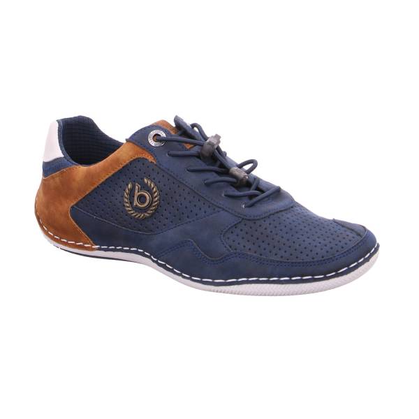 Bild 1 - BUGATTI SHOES Halbschuhe Sneaker Blau Lederimitat