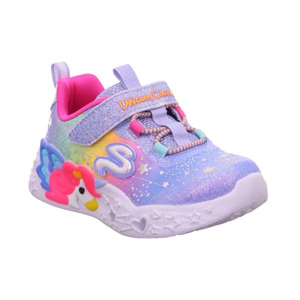 Bild 1 - SKECHERS Baby-Sport-Bottine Rosa Textil Sneaker
