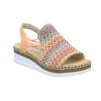 RIEKER Sandalette Orange Lederimitat