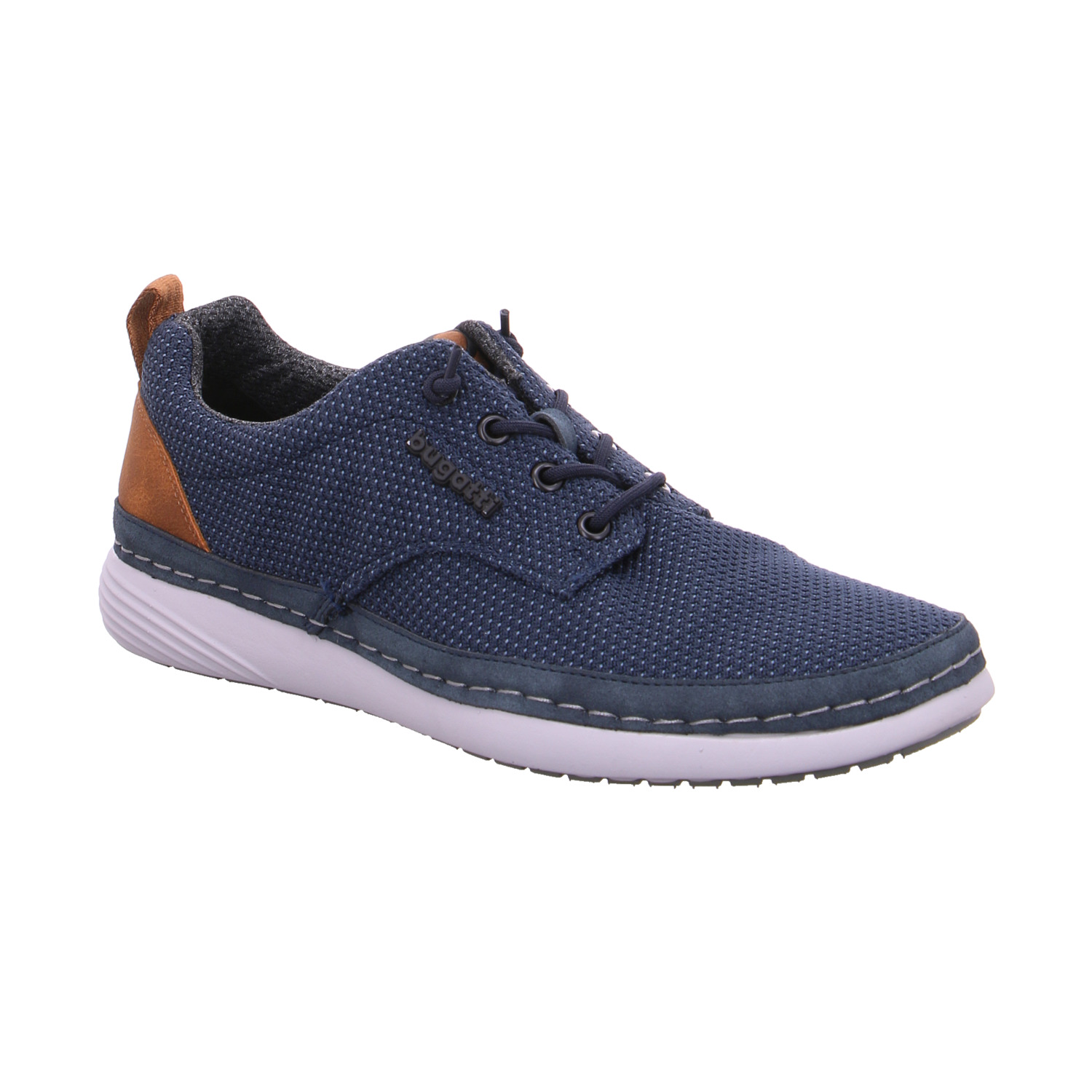 BUGATTI SHOES Halbschuhe Sneaker Blau Lederimitat