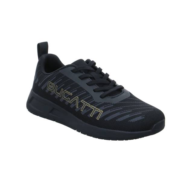 Bild 1 - BUGATTI SHOES Halbschuhe Sneaker Stoff Schwarz Textil