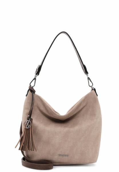 Bild 1 - EMILY & NOAH Umhängetasche Taupe Lederimitat mit Bag in Bag