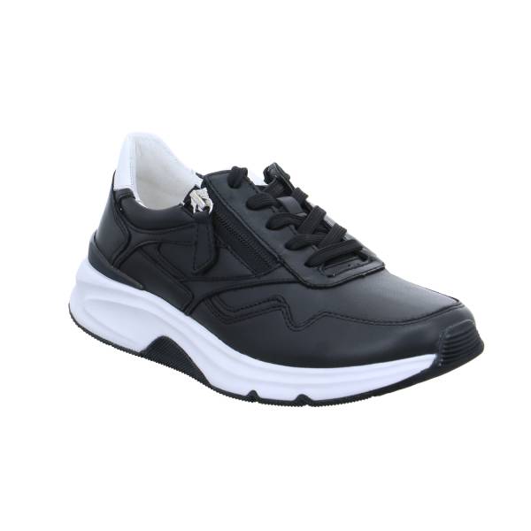 Bild 1 - GABOR Comfort-Sneaker Schwarz Leder mit Wechselfussbett