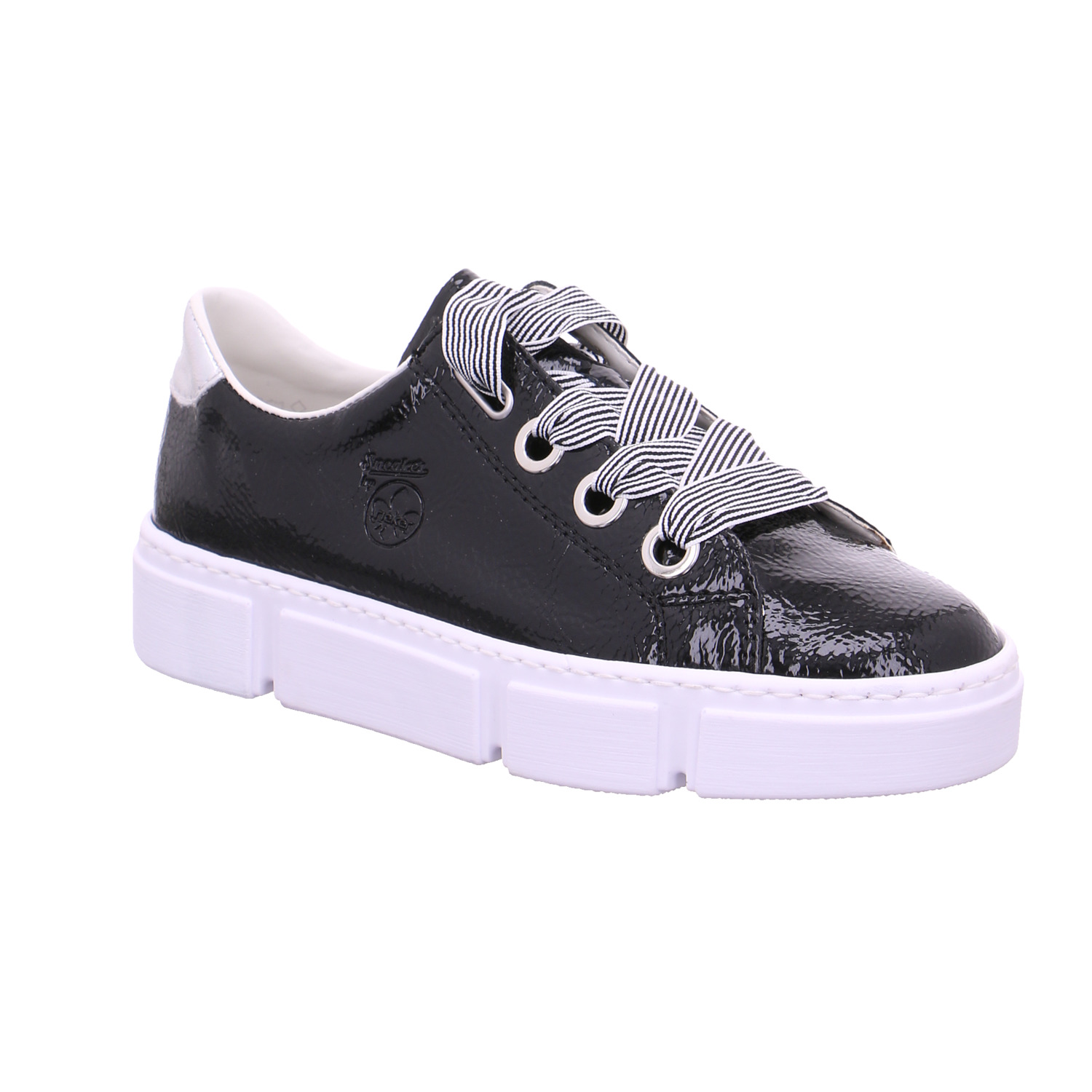 RIEKER Sneaker Schwarz Lederimitat