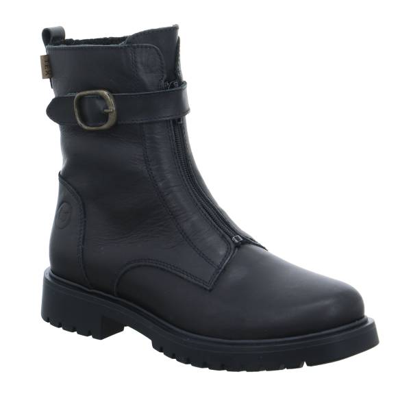 Bild 1 - SCHUHENGEL Mädchen-Winter-Bottine Schwarz Leder Stiefelette