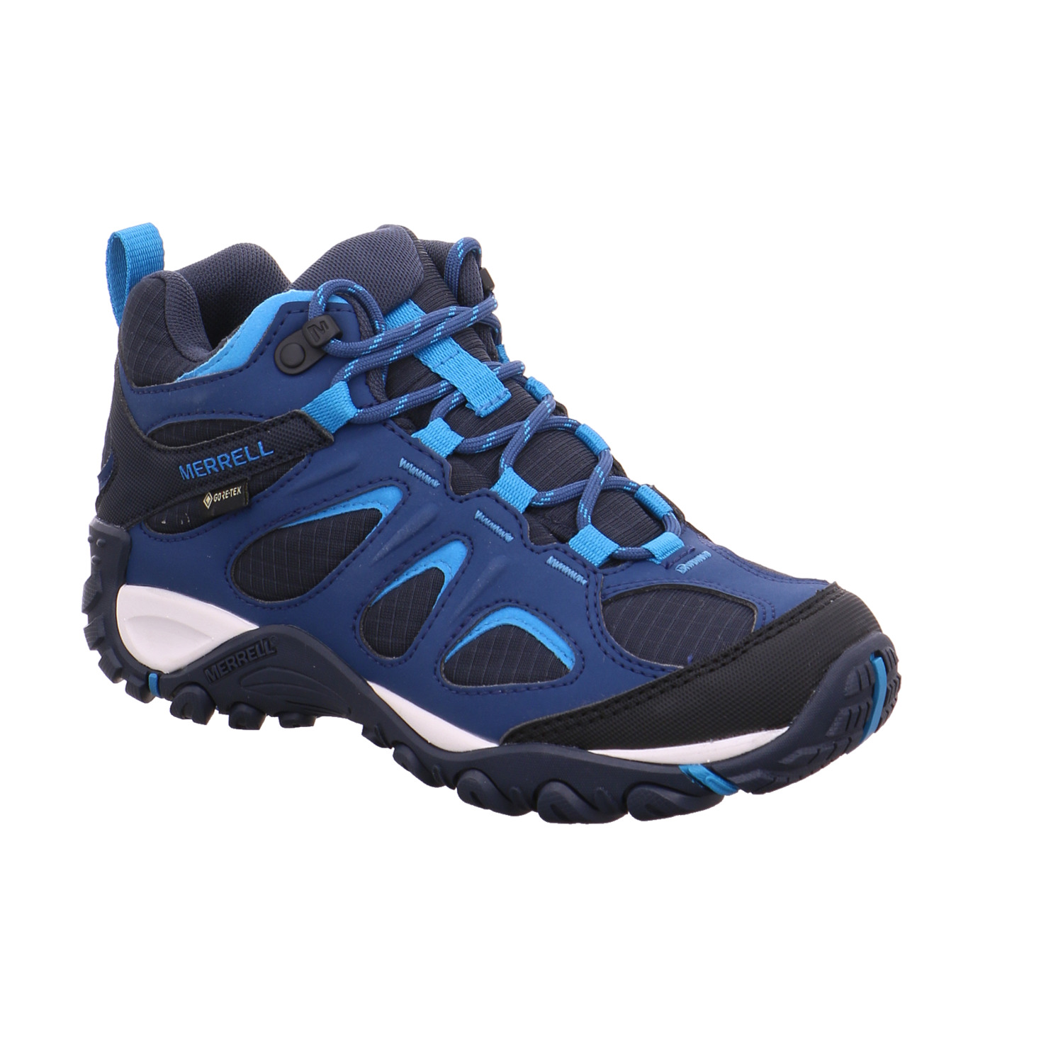 MERRELL Wander- Bergschuh Damen Blau Lederimitat Gore-Tex