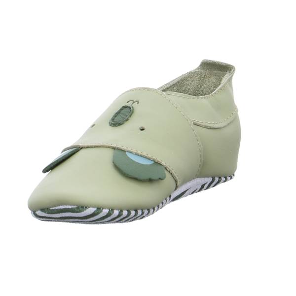 Bild 3 - BOBUX Krabbelschuh Grün Leder soft sole