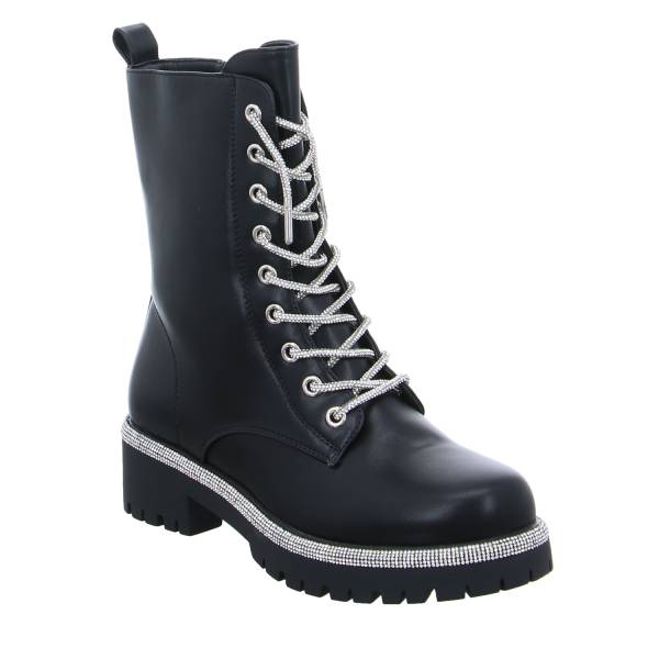 Bild 1 - LA STRADA Boot Schwarz Lederimitat