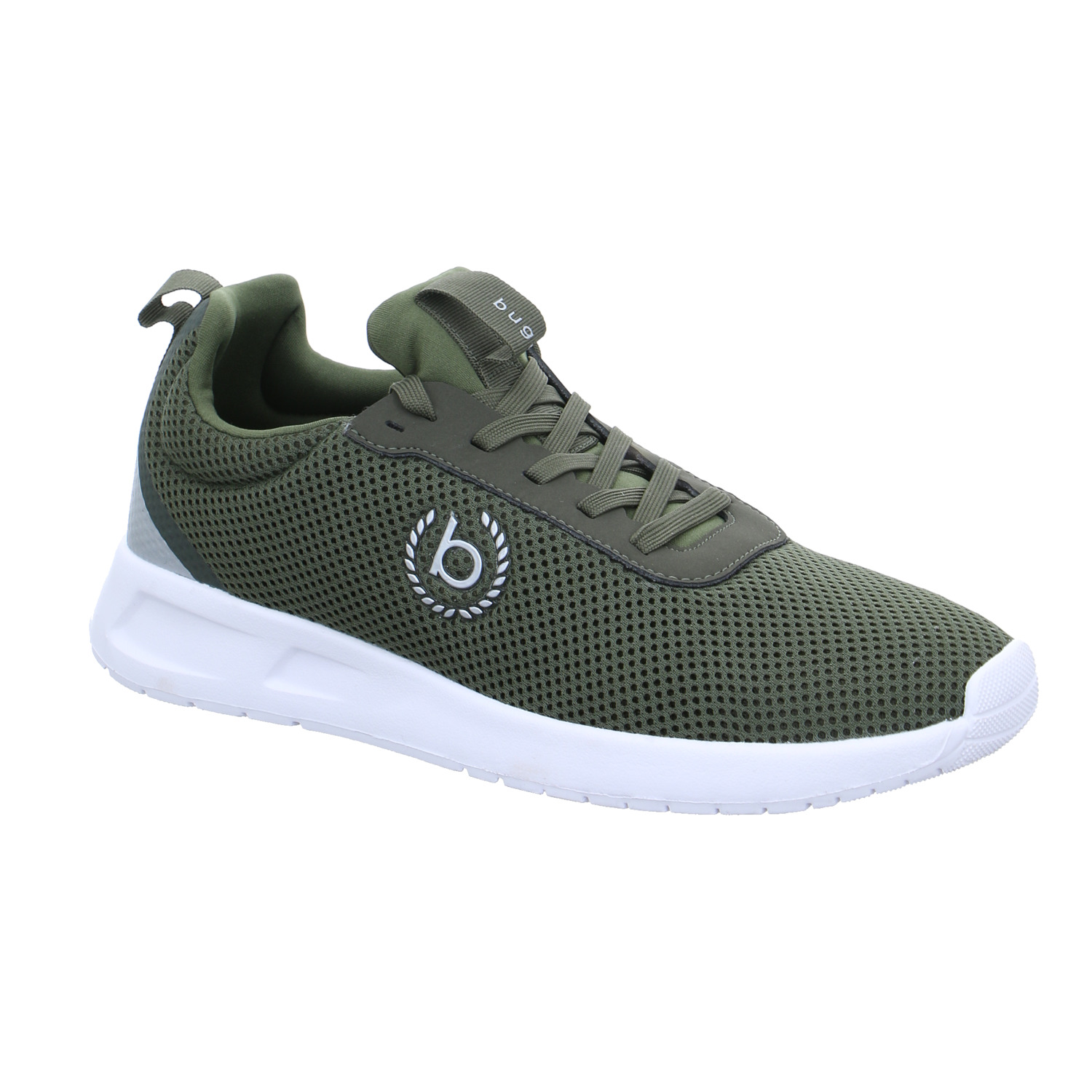 BUGATTI SHOES Halbschuhe Sneaker Stoff Khaki Textil