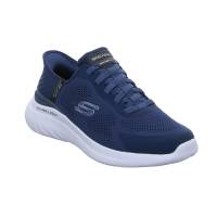 SKECHERS Halbschuhe Sneaker Stoff Blau Synthetik