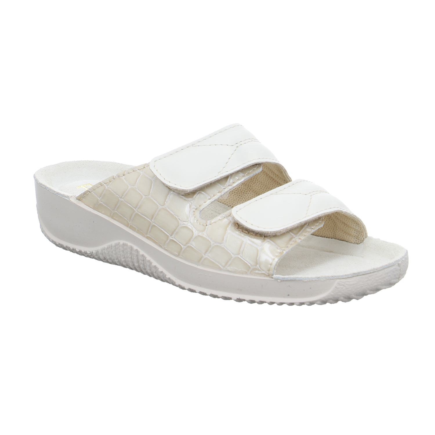 ROHDE Pantolette Beige Leder