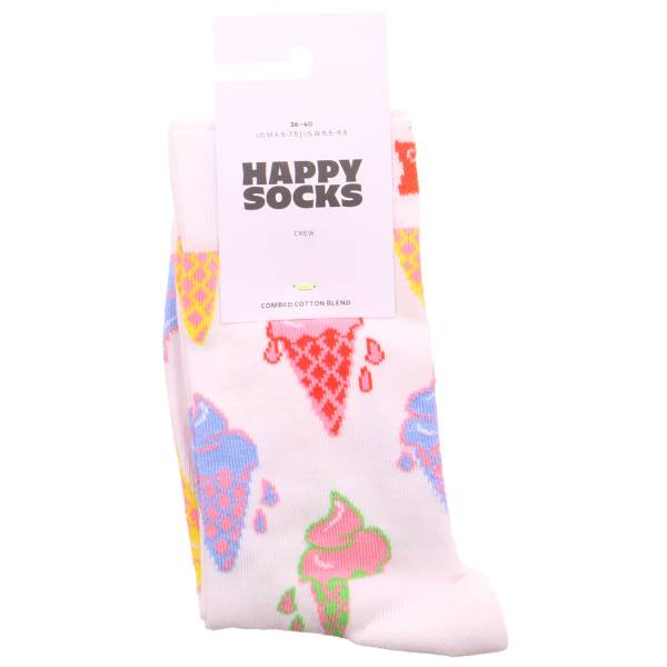 Bild 1 - HAPPY SOCKS Freizeitsocken Weiss Textil