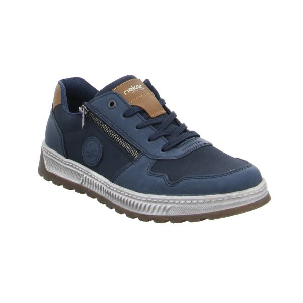 Bild 1 - RIEKER Halbschuhe Sneaker Blau Leder