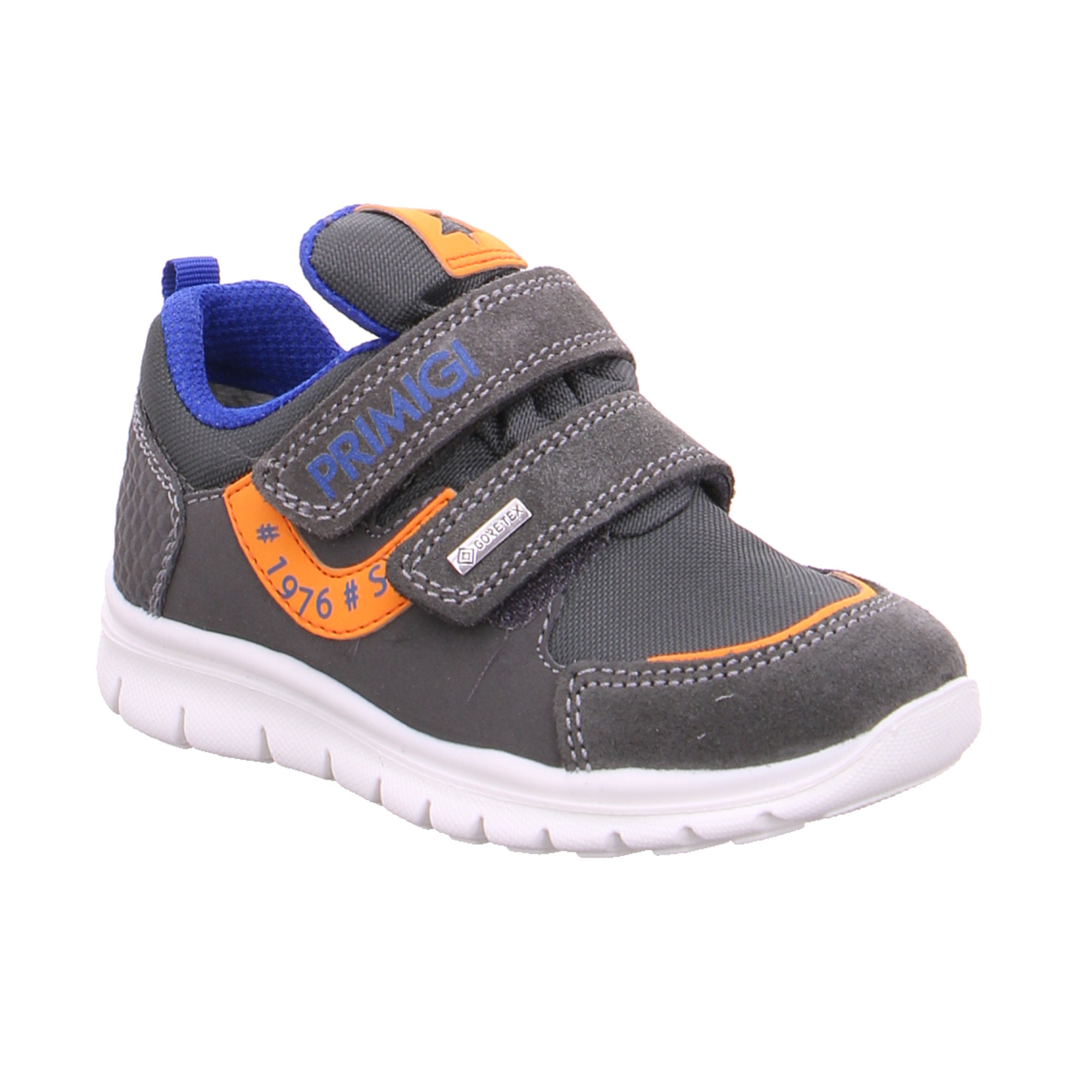 PRIMIGI Kleinkinder-Halbschuh Klett Grau Textil Sneaker