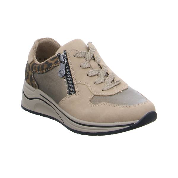 Bild 1 - RIEKER Comfort-Schnürer Camel Lederimitat