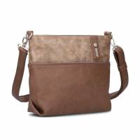 ZWEI Umhängetasche Braun Lederimitat Ja