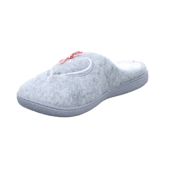 Bild 3 - Shoes4all Hausschuh Hellgrau Synthetik