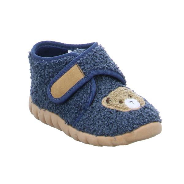Bild 1 - FISCHER Baby-Hausschuh Blau Textil Unisex