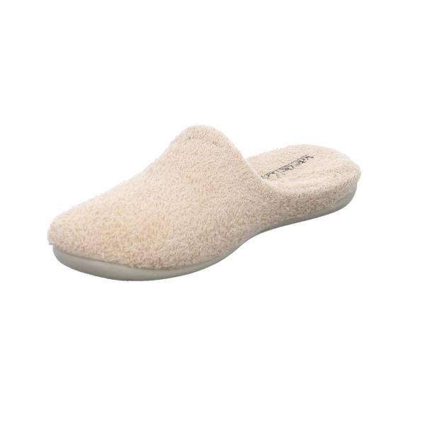 Bild 3 - VAN DER LAAN Hausschuh Beige Textil