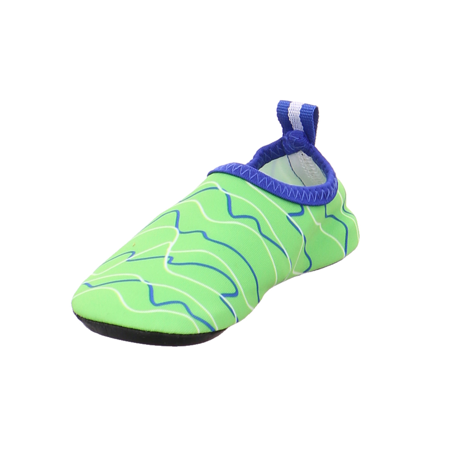 PLAYSHOES Kleinkinder-Sandale wasserfest Limette Textil Barfussschuh YB9461