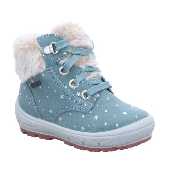 Bild 1 - SUPERFIT Kleinkinder-Winter-Bottine Pastelgrün Textil Baby-Boot