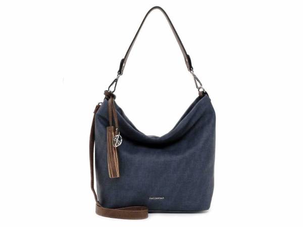 Bild 1 - EMILY & NOAH Umhängetasche Blau Lederimitat mit Bag in Bag