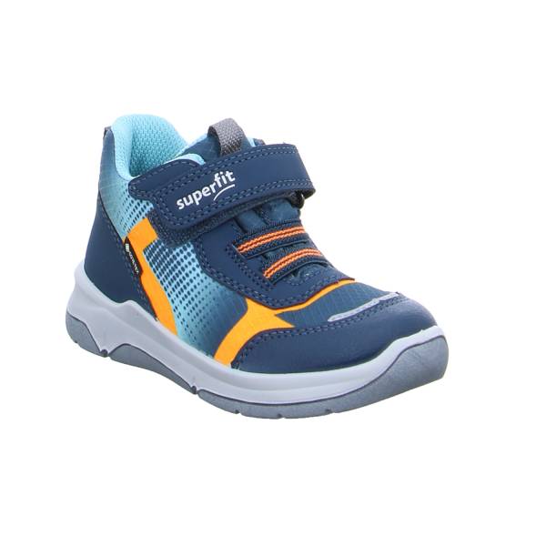 Bild 1 - SUPERFIT Kleinkinder-Halbschuh Klett Blau Textil Sneaker high