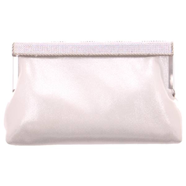 Bild 1 - MENBUR Clutch / Abendtasche Silber Lederimitat