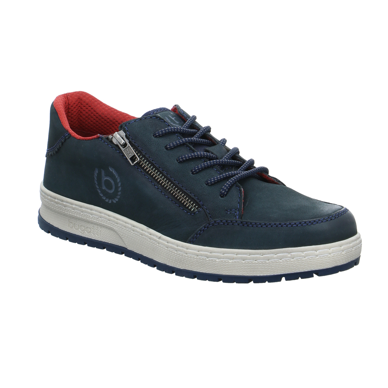 BUGATTI SHOES Halbschuh Blau Leder