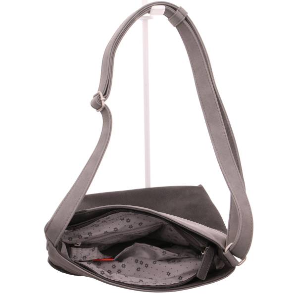 Bild 3 - ZWEI Beuteltasche Grau Lederimitat Ja