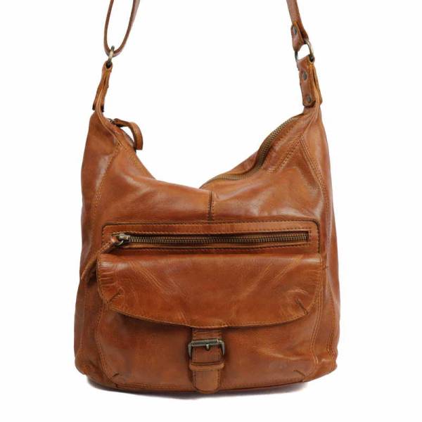 Bild 1 - BEAR DESIGN Beuteltasche Cognac Leder