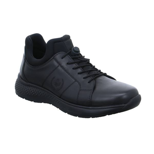 Bild 1 - RIEKER Halbschuhe Sneaker Schwarz Leder