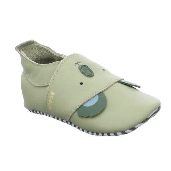 Bild 1 - BOBUX Krabbelschuh Grün Leder soft sole