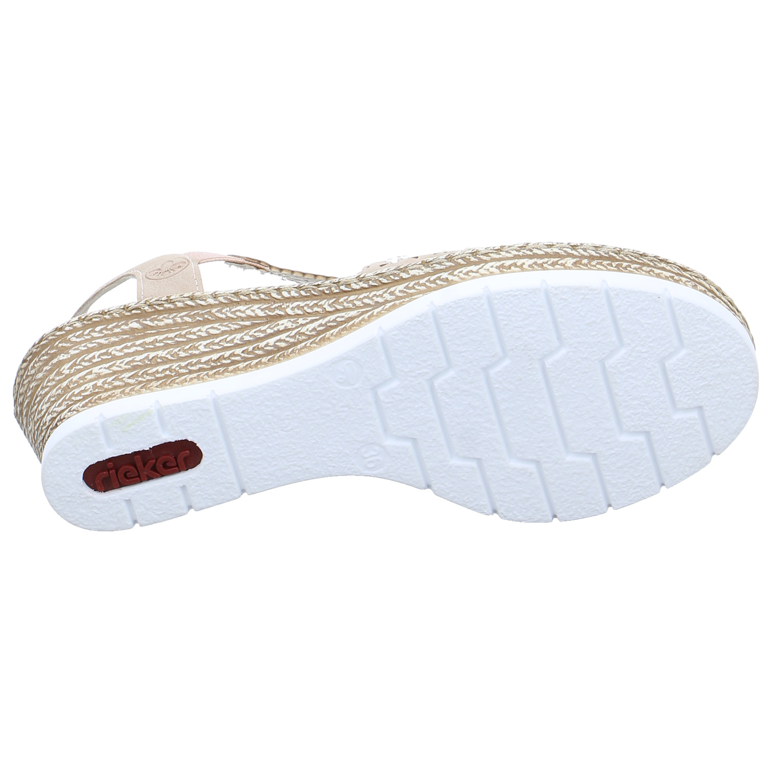 RIEKER Sandalette Rosa Lederimitat