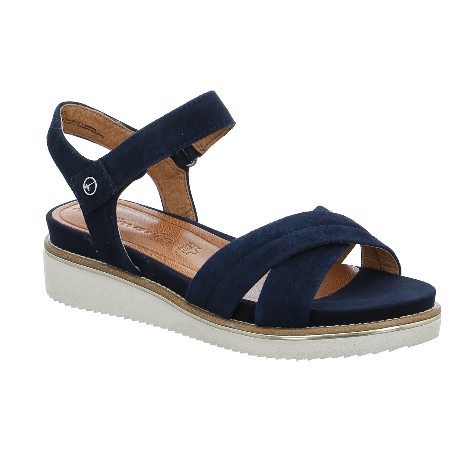 TAMARIS Sandalette Blau Leder