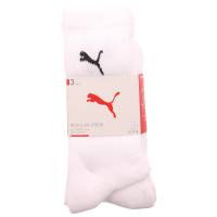 PUMA SOCKEN Freizeitsocken Weiss Textil 3-ER Pack