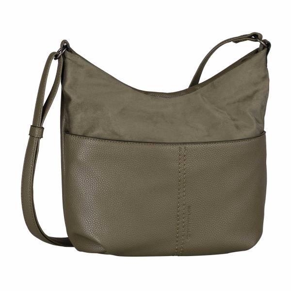 Bild 1 - TOM TAILOR Beuteltasche Khaki Lederimitat Ja
