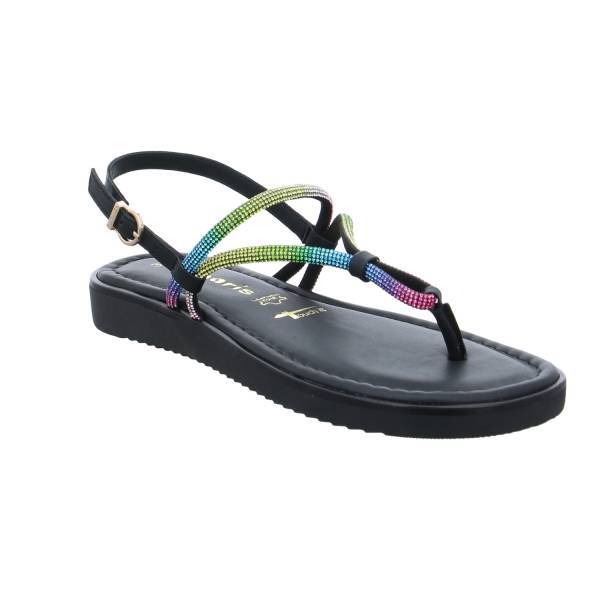Bild 1 - TAMARIS Sandalette Schwarz Leder