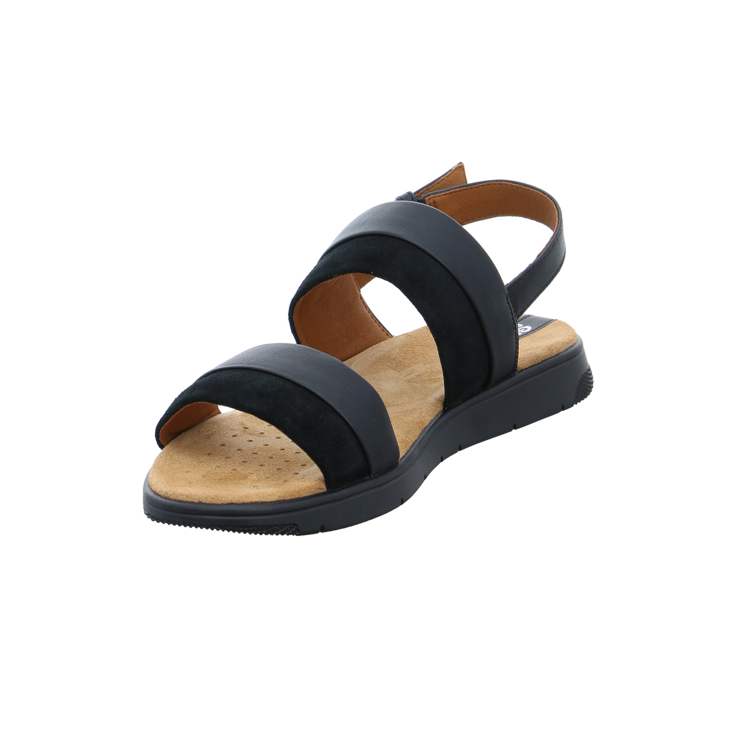 GEOX Sandalette Schwarz Leder