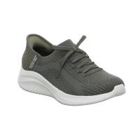 SKECHERS Sneaker Olive Textil Vegan