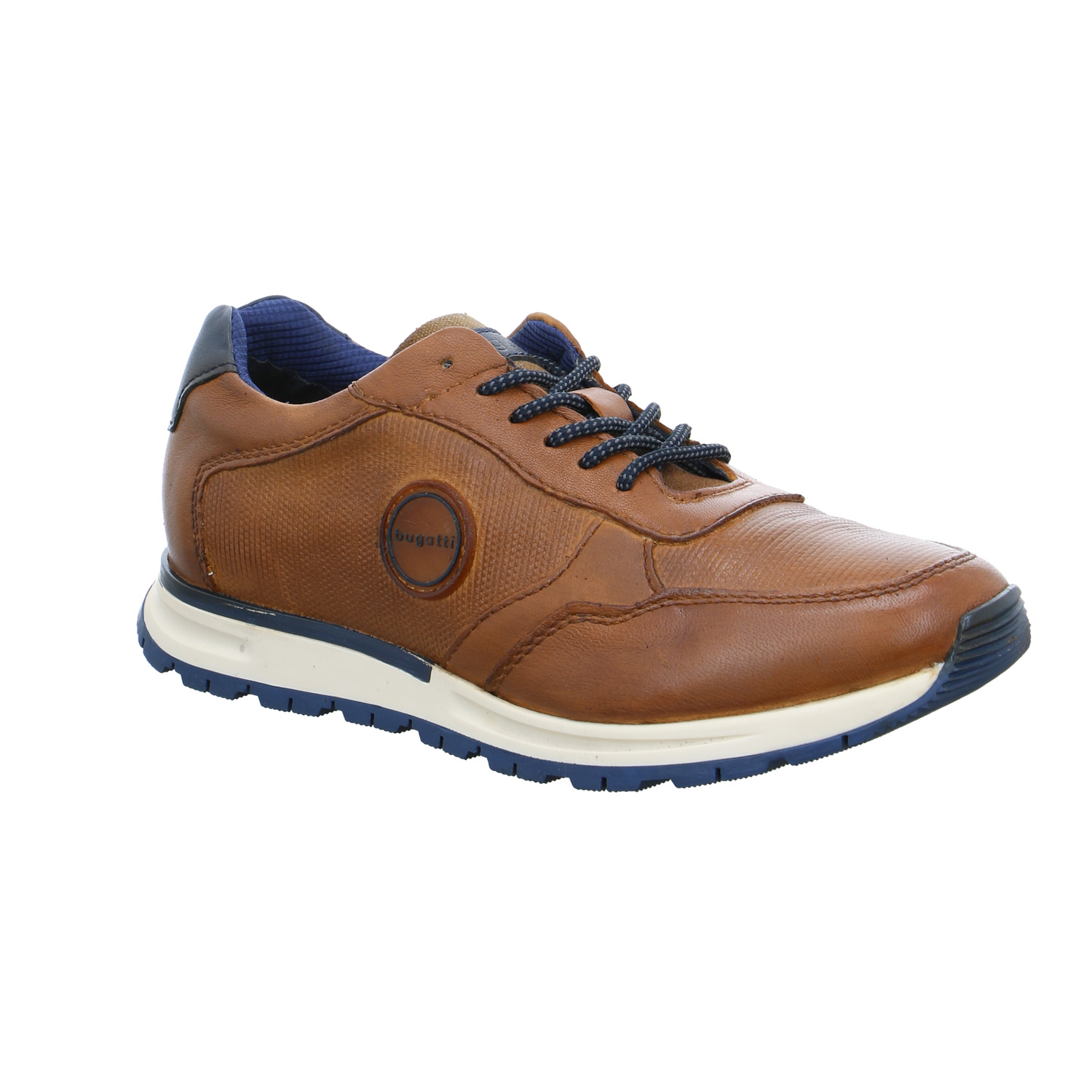 BUGATTI SHOES Halbschuhe Sneaker Cognac Leder