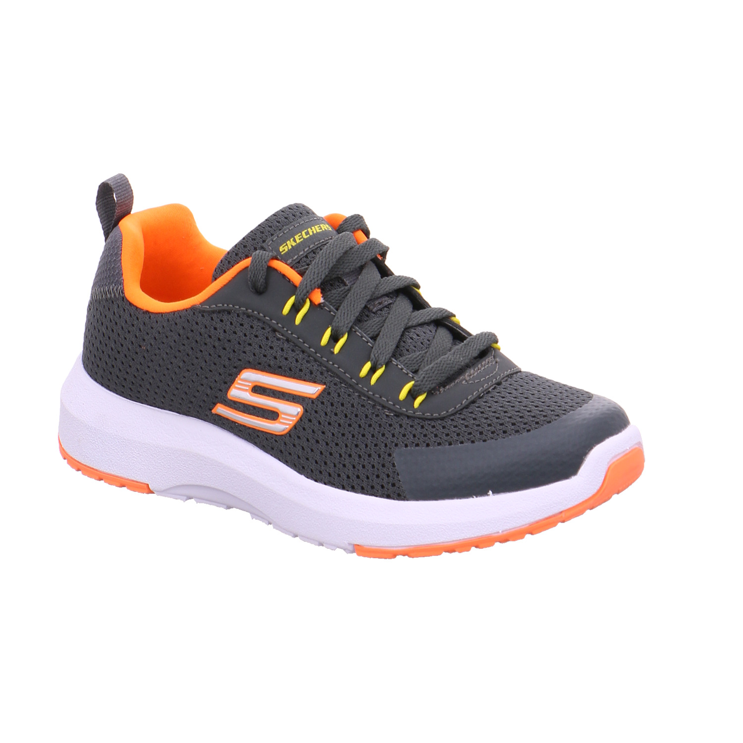 SKECHERS Jungen-Halbschuh Binder Grau Textil Sneaker