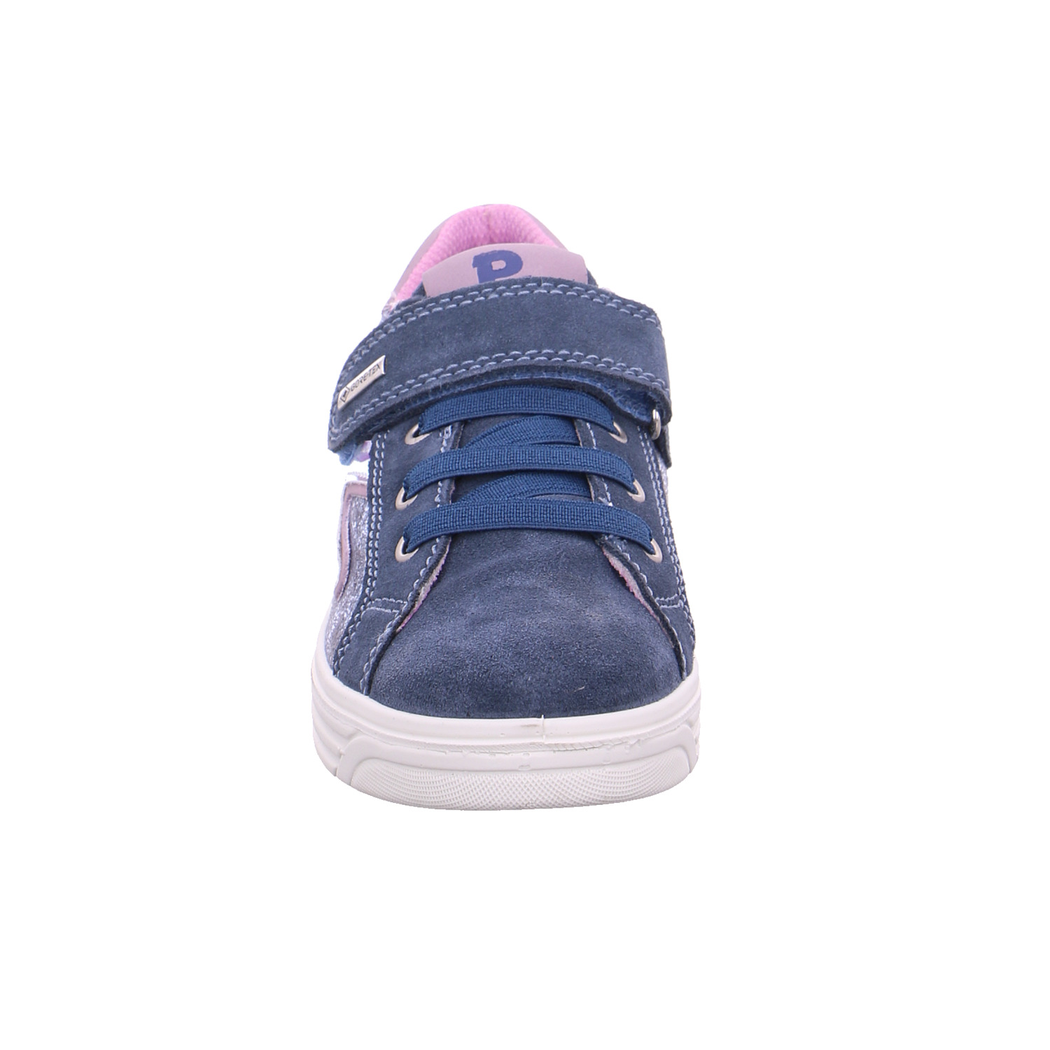 PRIMIGI Mädchen-Halbschuh Klett Blau Leder Sneaker YB7421