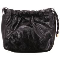 Unisa Beuteltasche Schwarz Leder