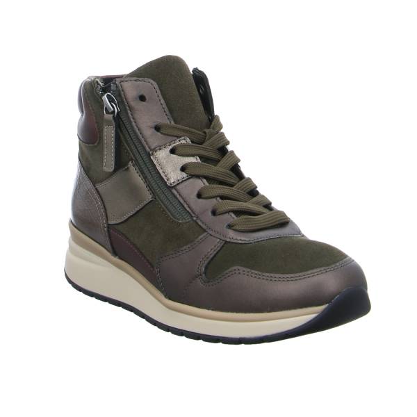 Bild 1 - GABOR Comfort-Mid Cut Sneaker Olive Leder