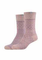 SKECHERS Freizeitsocken Rosa Textil softtouch 2-ER Pack